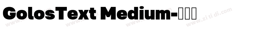 GolosText Medium字体转换